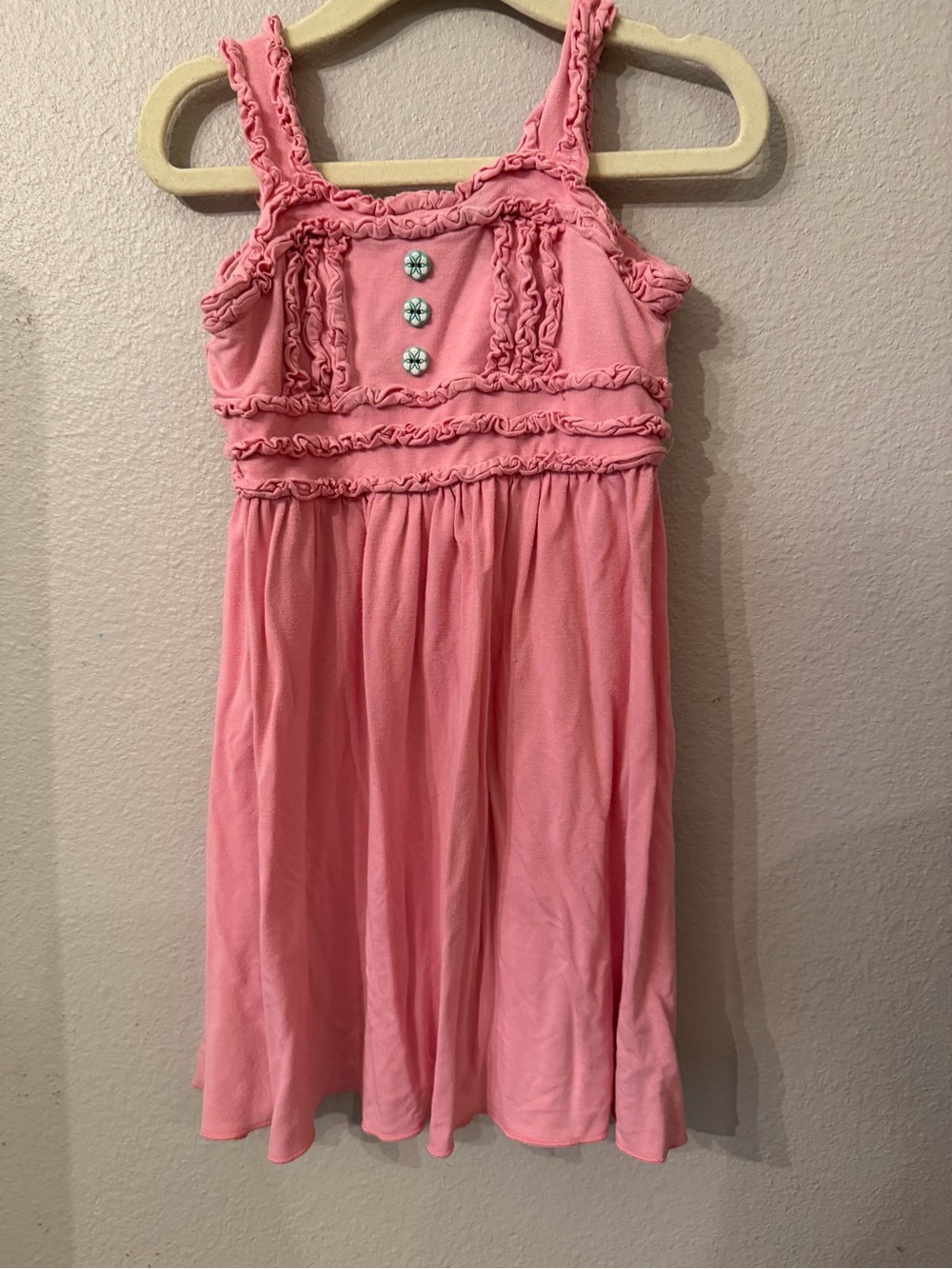 Matilda Jane Pink Ruffle Strap Kids Dress/Top